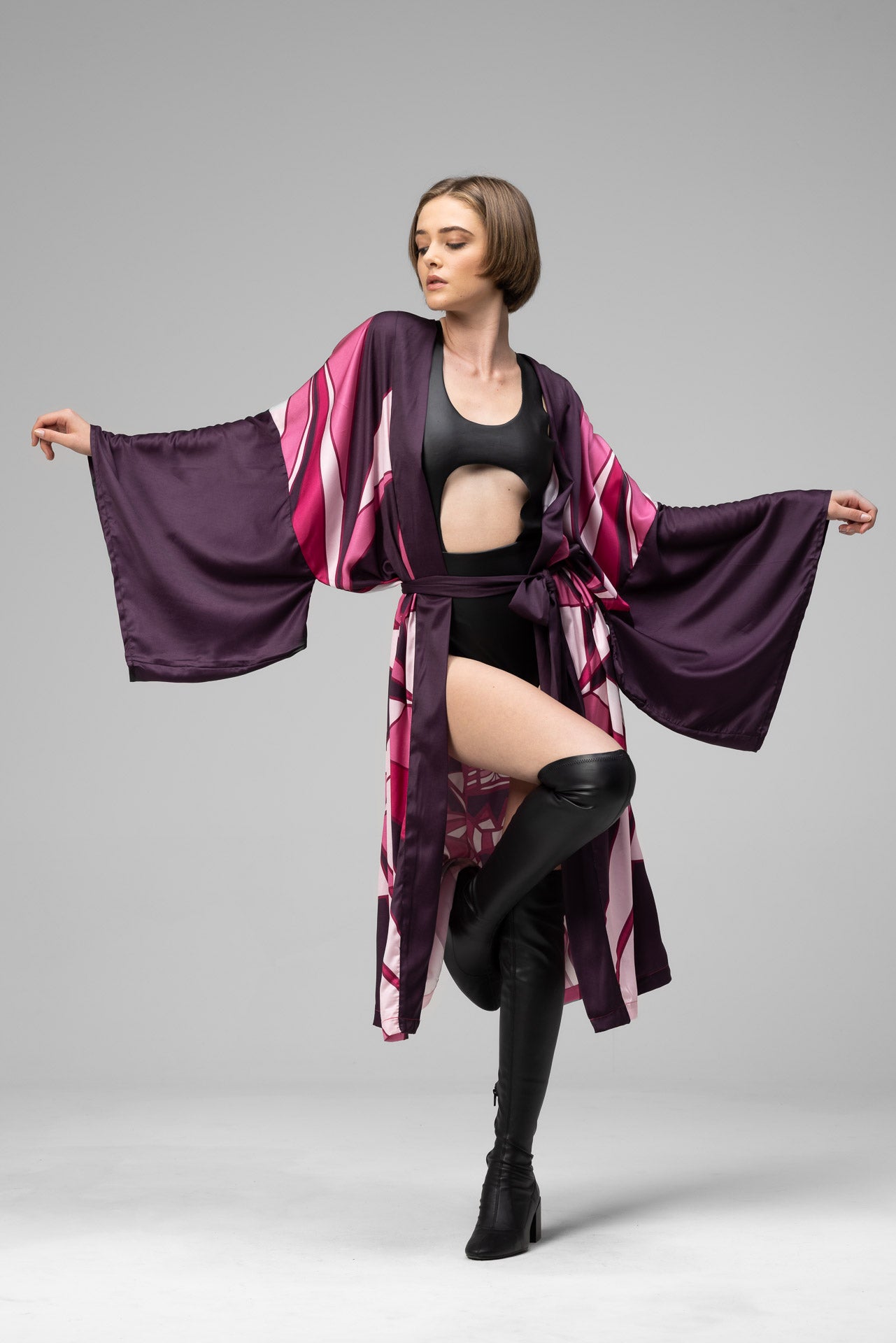 Flow Kimono: Magenta